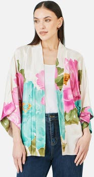 Yumi Floral Print Relaxed Jacket