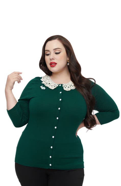 Fashion plus size womens sweaters