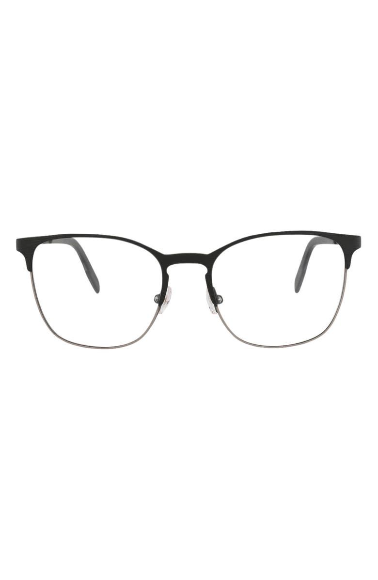 Maui Jim 54mm Square Optical Frames, Main, color, Black Black Transparent
