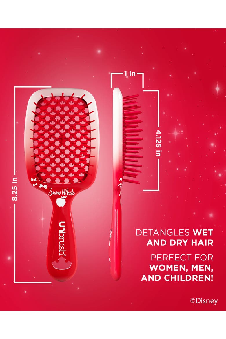 Unbrush Detangling Brush Disney Princess Collection, Alternate, color, Red