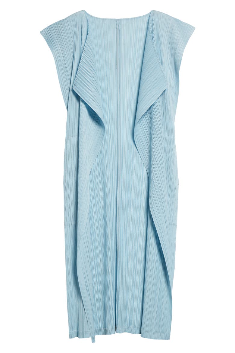 Monthly Colors March Sleeveless Cardigan, Alternate, color, PALE BLUE
