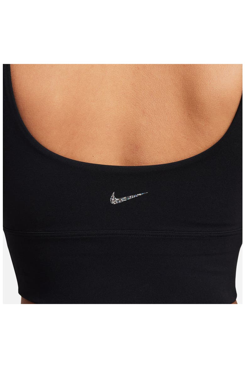 Alate Solo Dri-FIT Longline Sports Bra, Alternate, color, BLACK/ IRON GREY