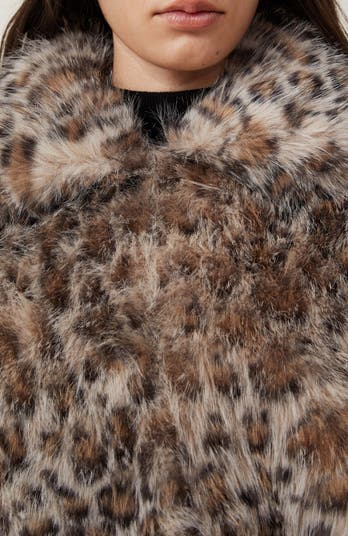 Cotton On Women s Mimi Faux Fur Jacket Leopard