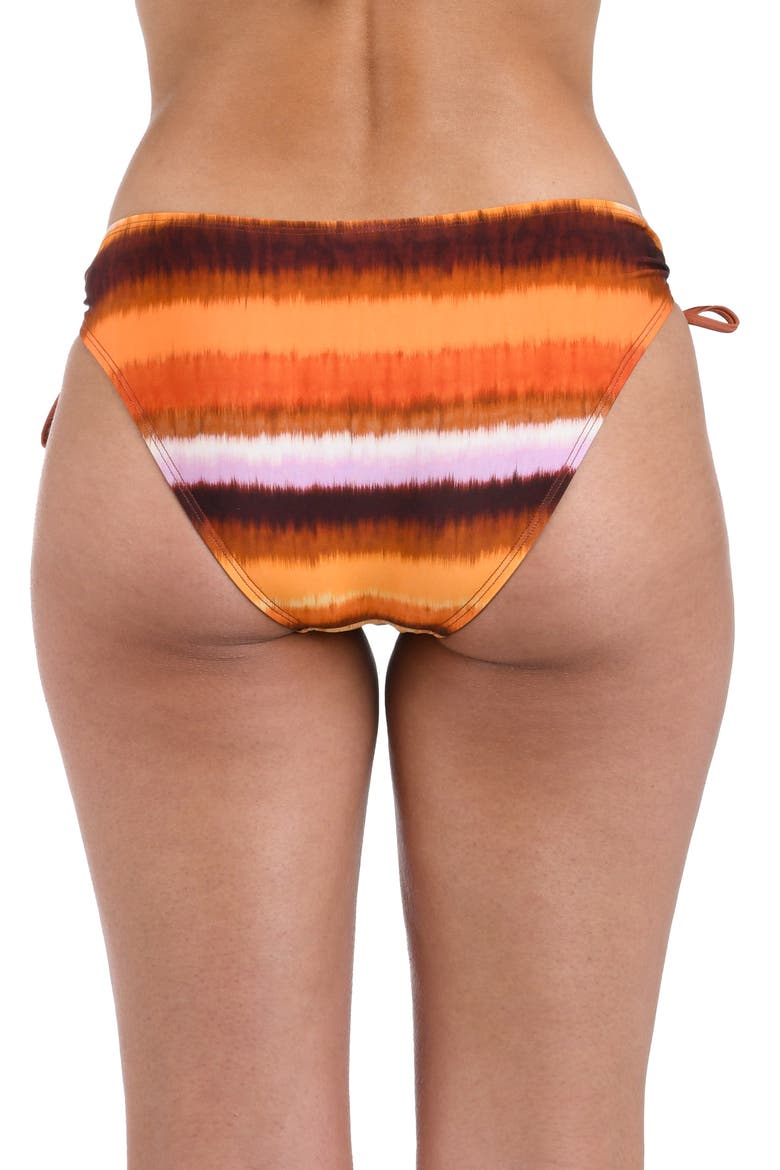 Horizon Adjustable Loop Hipster Bikini Bottoms, Alternate, color, SUNSET