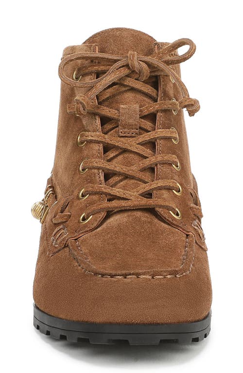 Veronica Beard Phaedra Lace-up Bootie In Brown