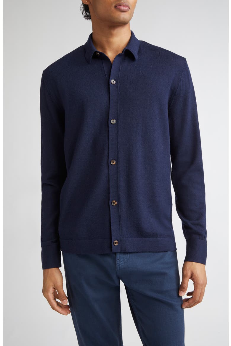 Virgin Wool Cardigan, Main, color, NEW BLUE