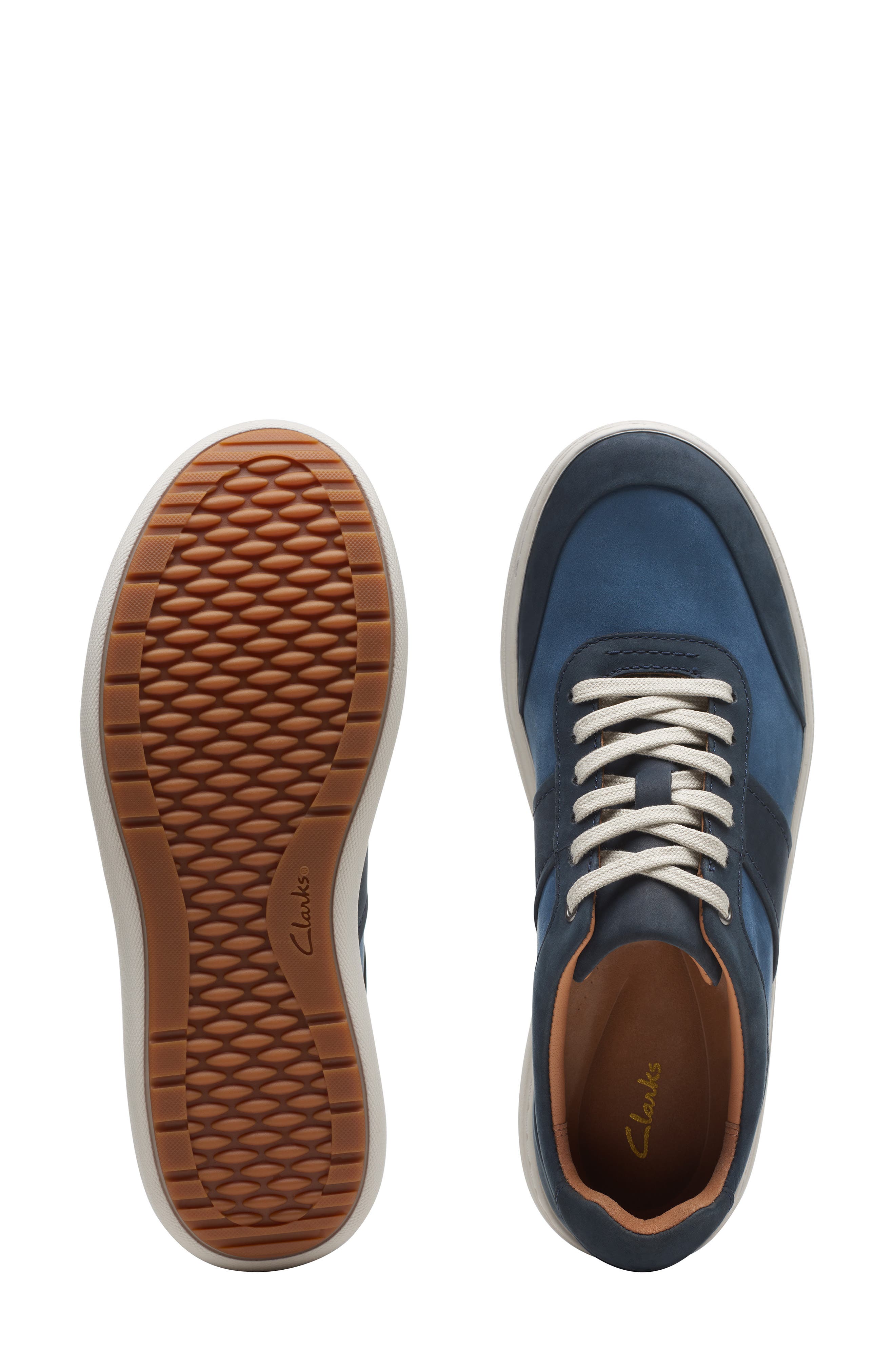Clarks<sup>®</sup> Nalle Fern Sneaker, Alternate, color, Navy Combi