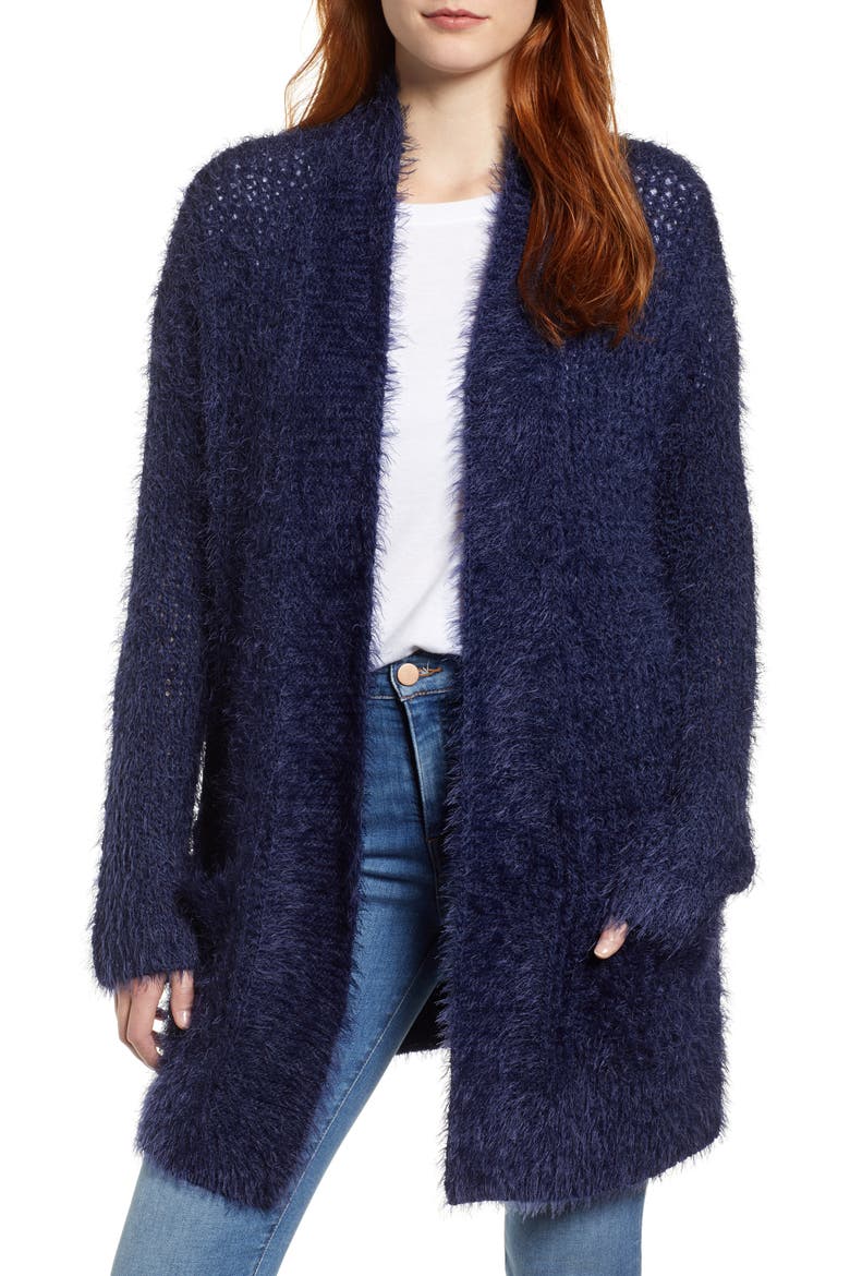 Novelty Stitch Cardigan, Main, color, NAVY PEACOAT