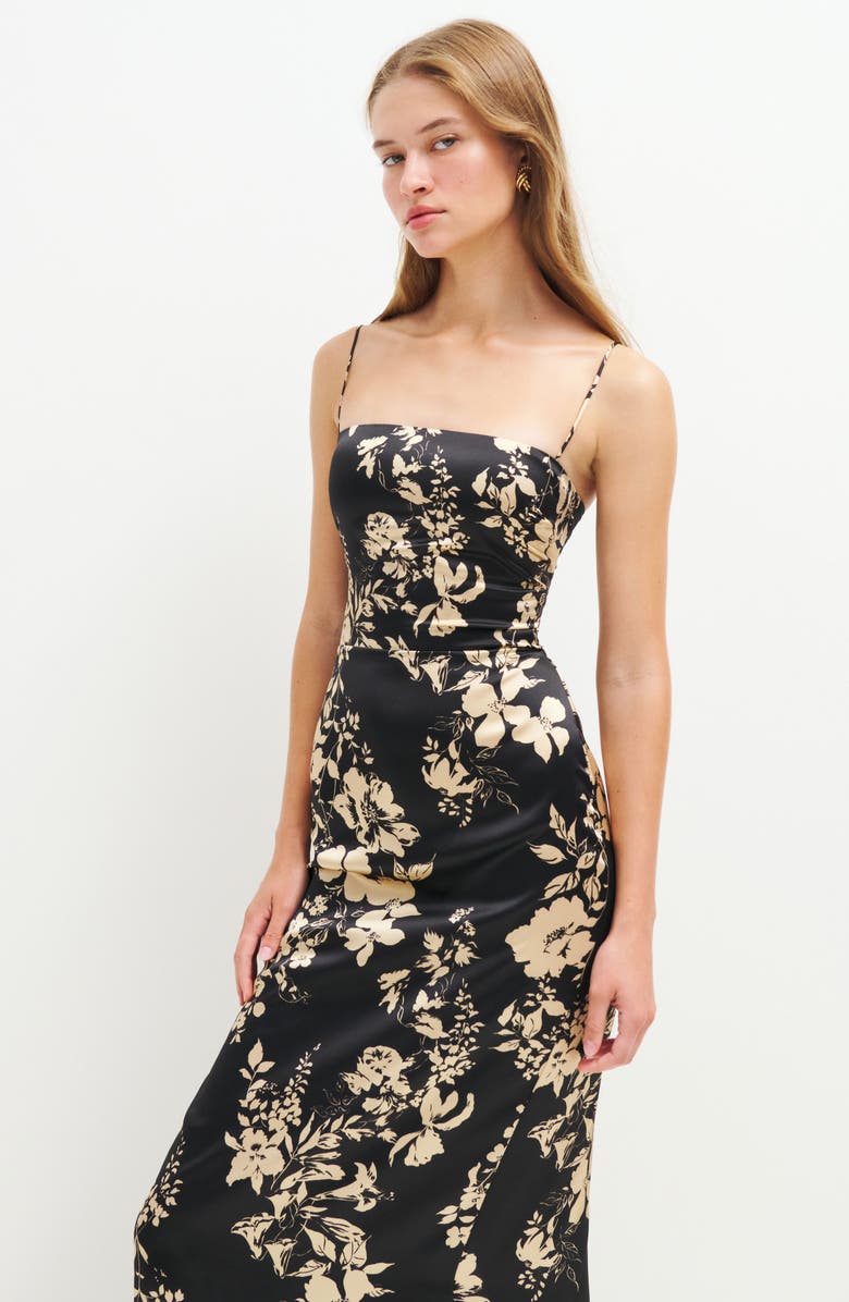 Reformation Frankie Silk Slipdress, Alternate, color, 