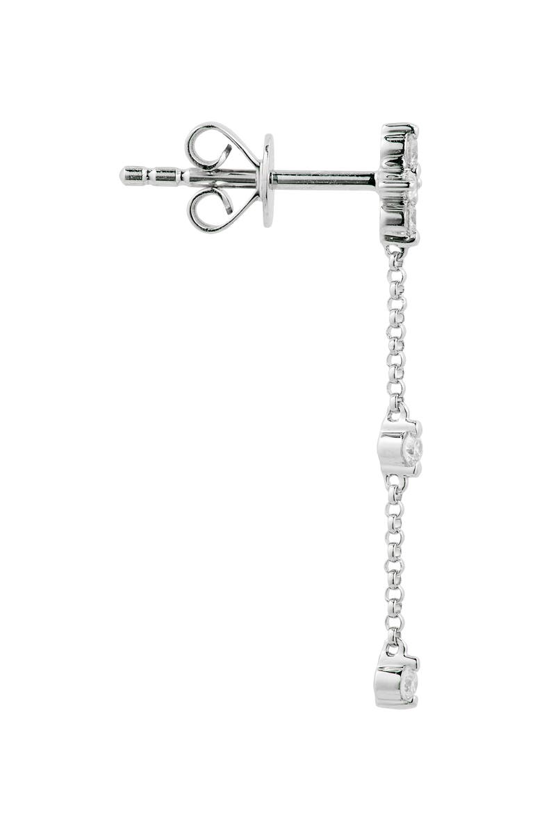 Bony Levy Getty Diamond Linear Drop Earrings, Alternate, color, 18K White Gold