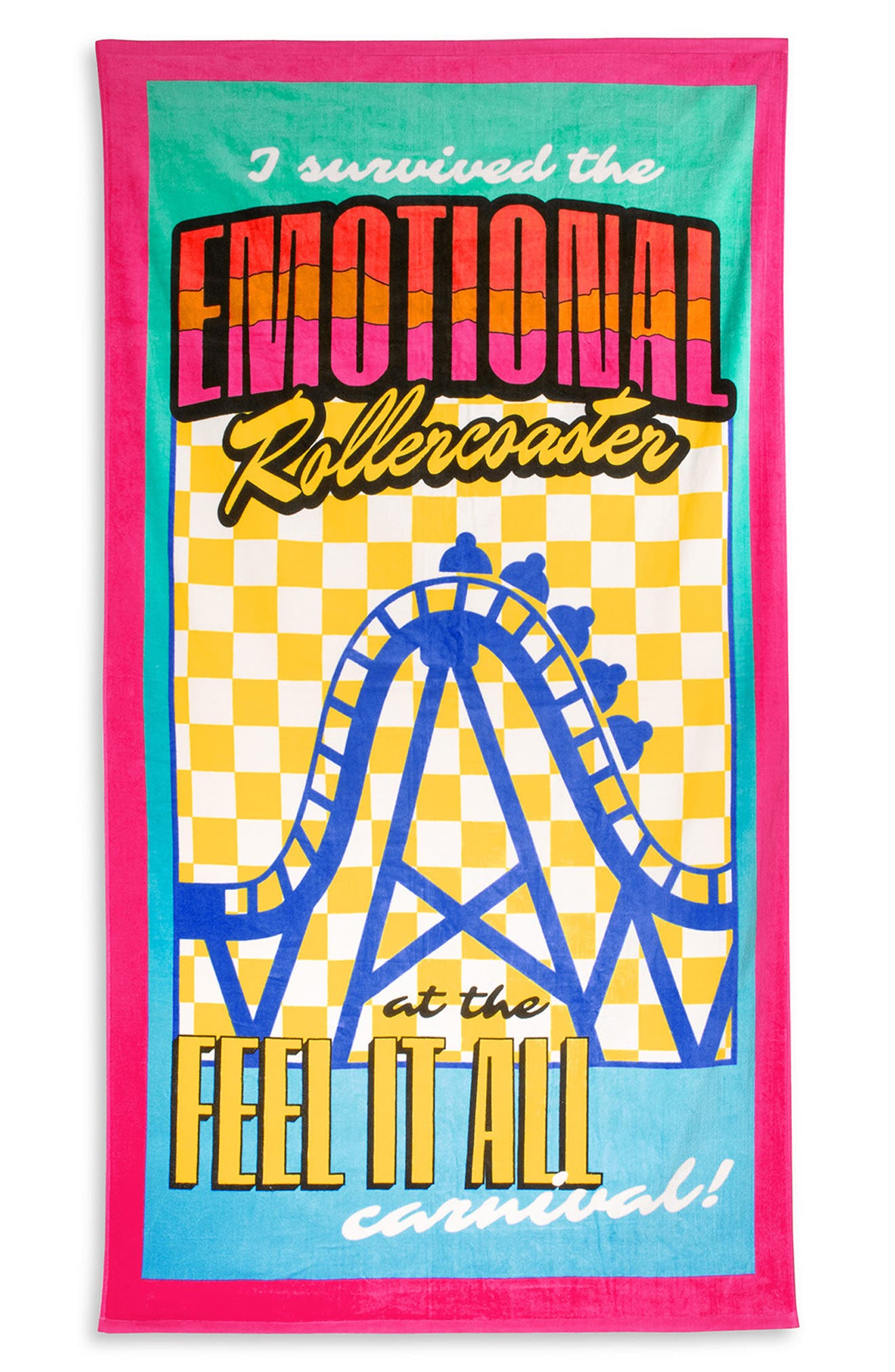 ban.do Emotional Rollercoaster Beach Towel