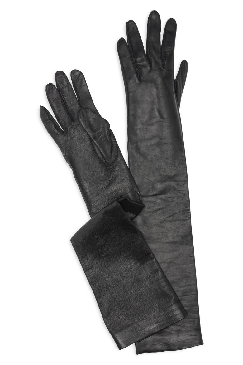 Napa Leather Opera Gloves, Alternate, color, 1N001 BLACK