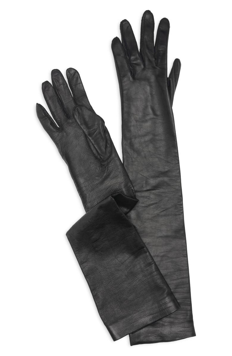 TOM FORD Napa Leather Opera Gloves, Alternate, color, 1N001 Black