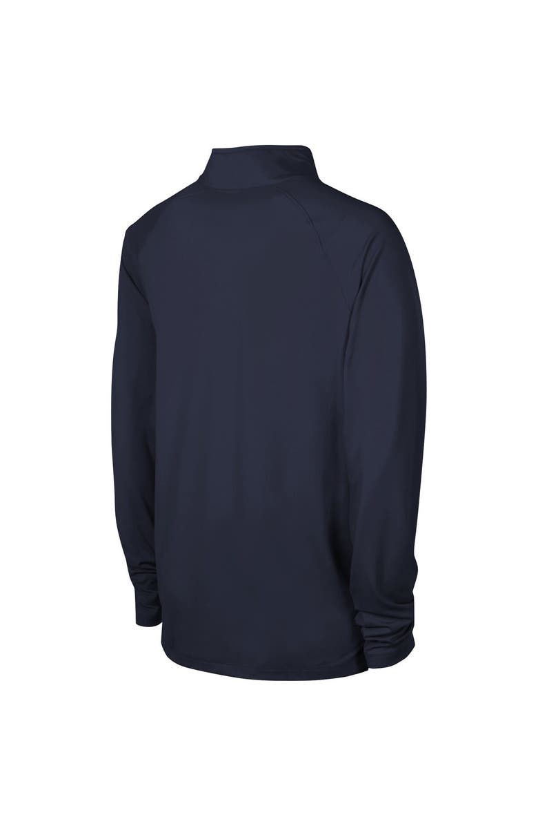 Outerstuff Men's Navy Dallas Cowboys Sweat It Out Raglan Quarter-Zip Jacket, Alternate, color, 