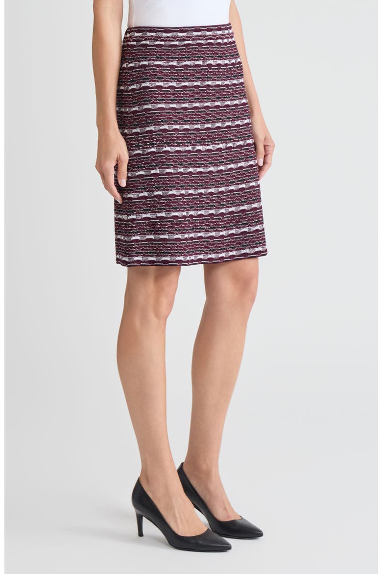 A-Line Multi-Stitch Jacquard Knit Skirt, Alternate, color, Midnight Violet/Lunar Rock