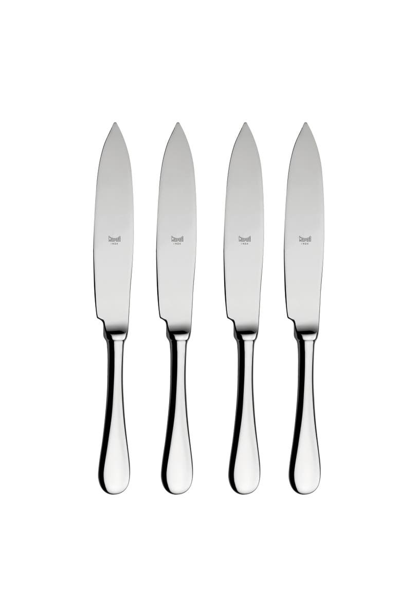 Mepra Happy American Steak Knives Set - 4 Pieces, Main, color, Silver