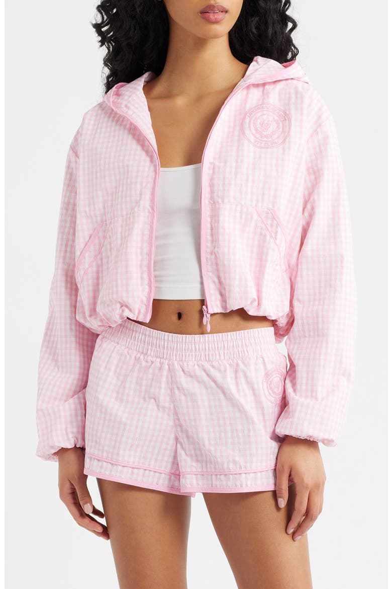 Kariana Front Zip Hooded Jacket, Main, color, TICKLED PINK