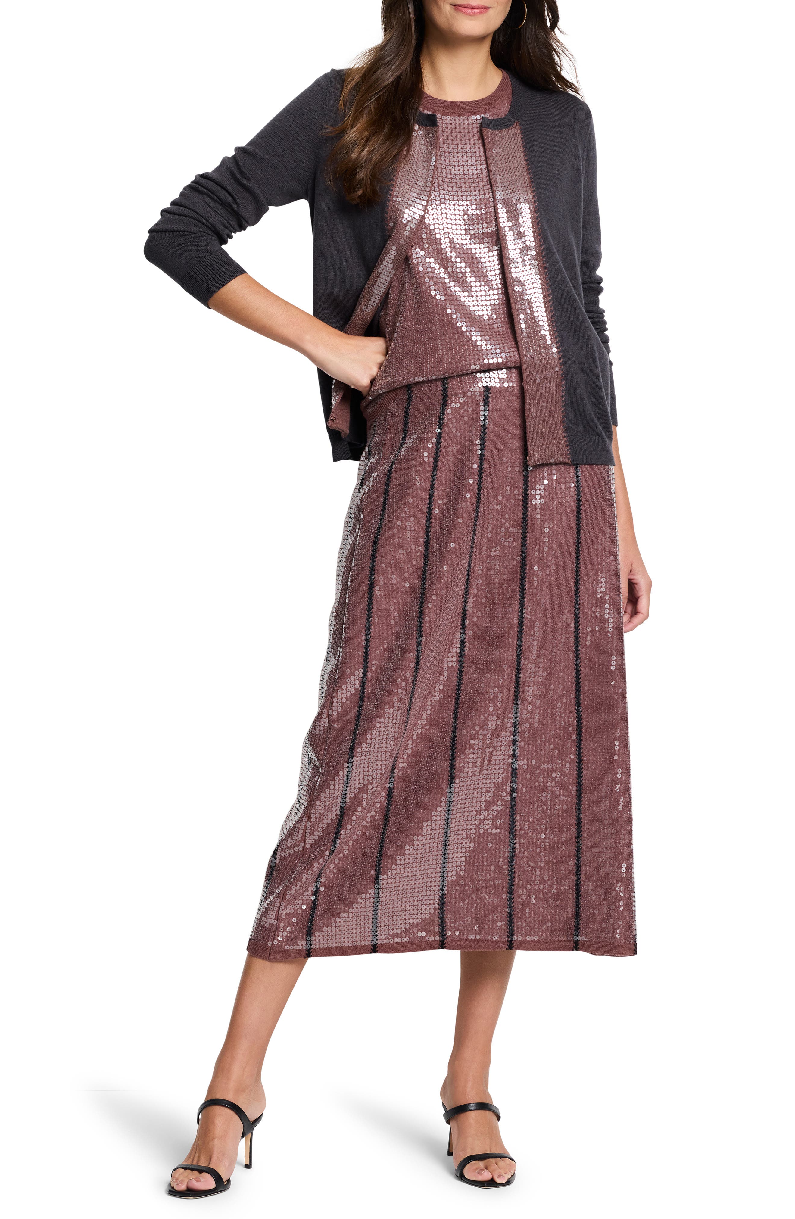 Sequin Trim Cardigan