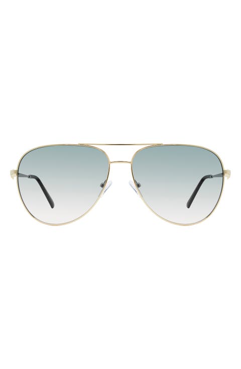 65mm Oversize Pilot Sunglasses
