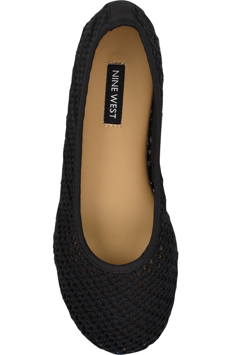 Nine West Burnne Ballet Flat, Alternate, color, Black 002
