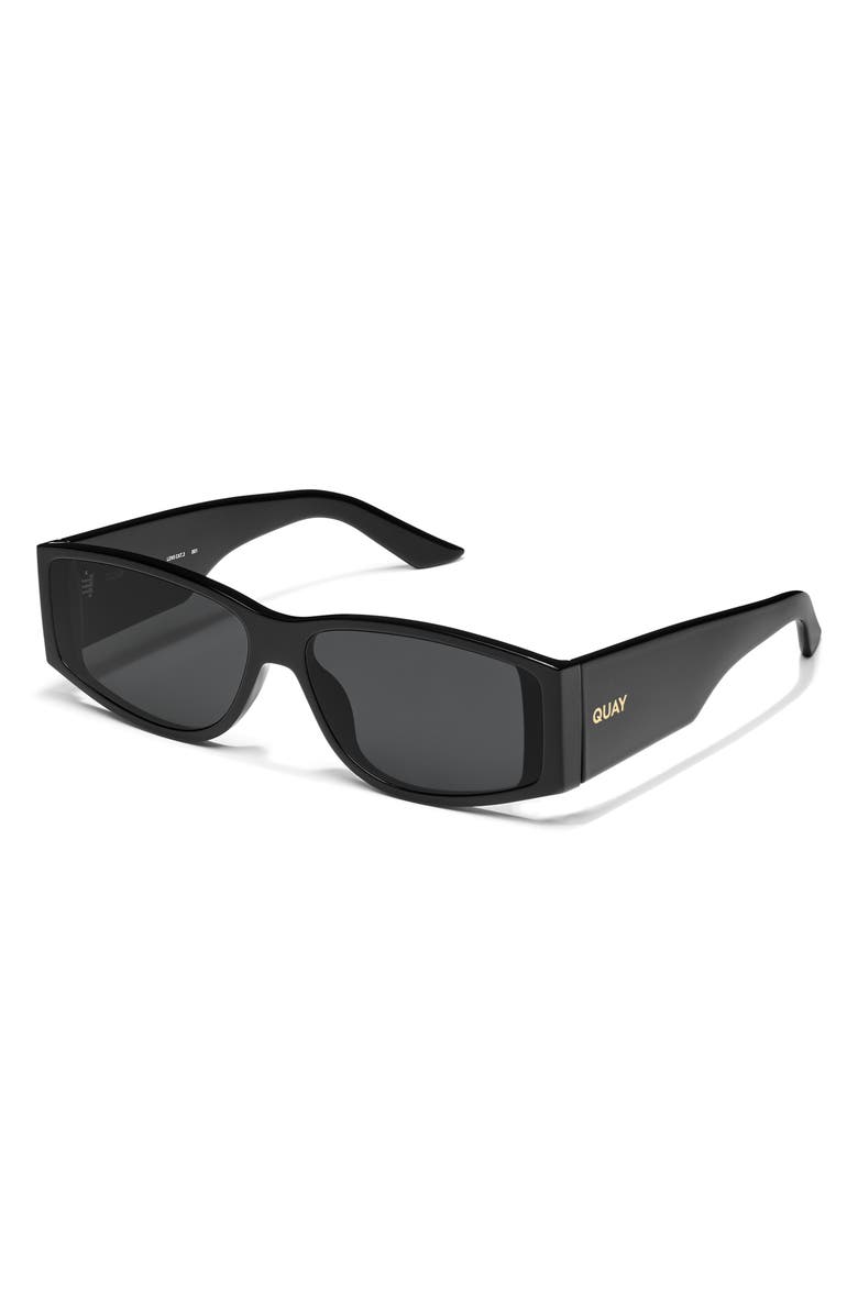 QUAY Not My Fault 41mm Rectangular Sunglasses, Alternate, color, 