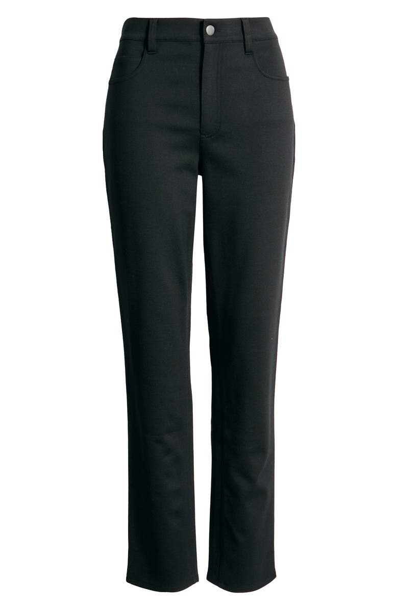 Eileen Fisher High Waist Slim Fit Jeans, Alternate, color, Black