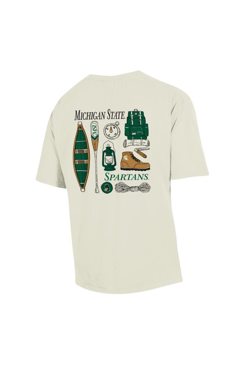 Comfort Wash Men's Comfort Wash Cream Michigan State Spartans Camping Trip T-Shirt, Alternate, color,