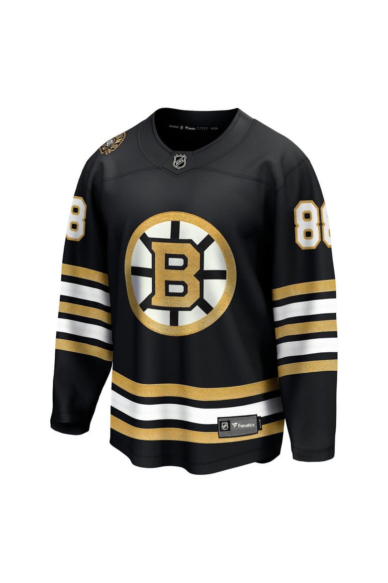 Men's Fanatics Branded David Pastrnak Black Boston Bruins 100th Anniversary Premier Breakaway Player Jersey, Alternate, color, Black