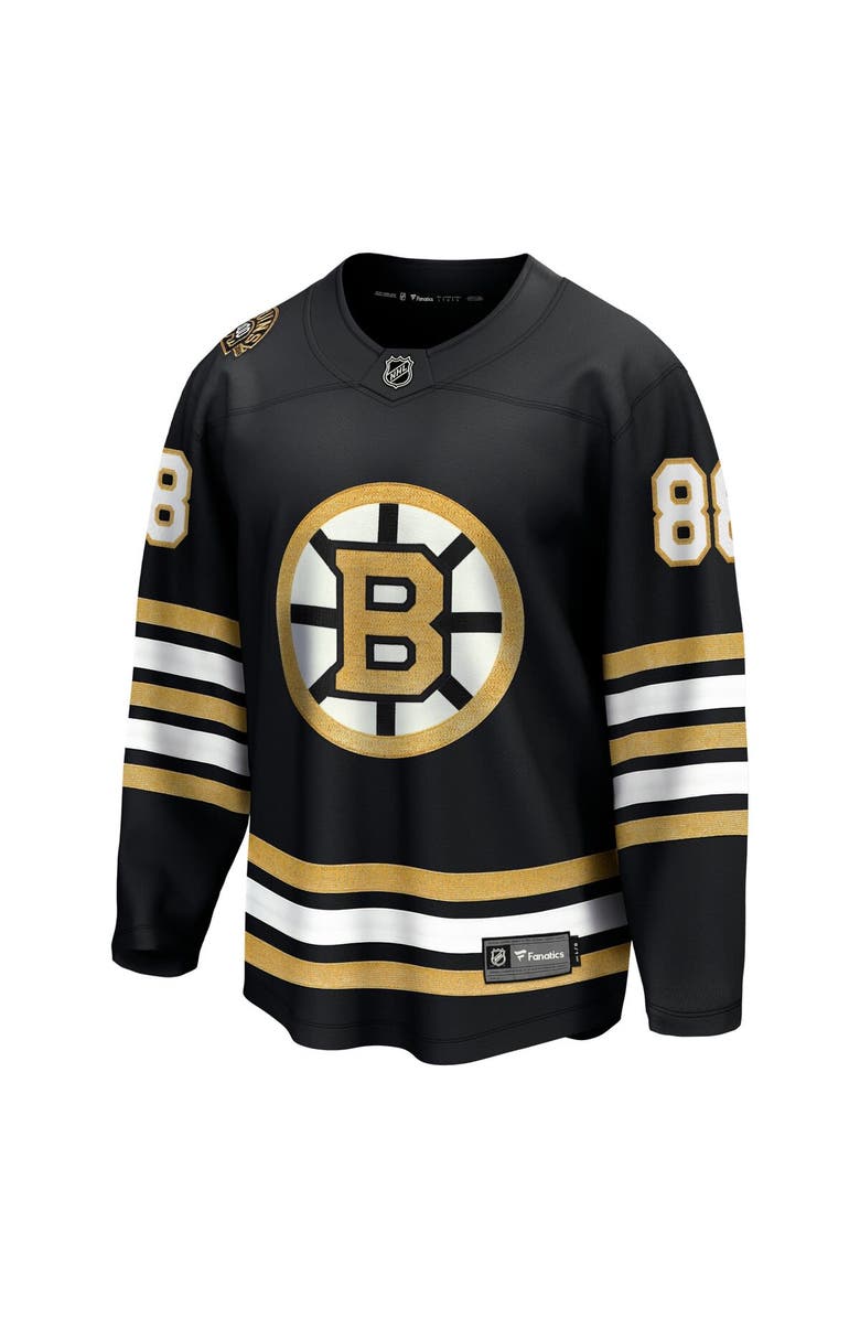 FANATICS Men's Fanatics Branded David Pastrnak Black Boston Bruins 100th Anniversary Premier Breakaway Player Jersey, Alternate, color, 