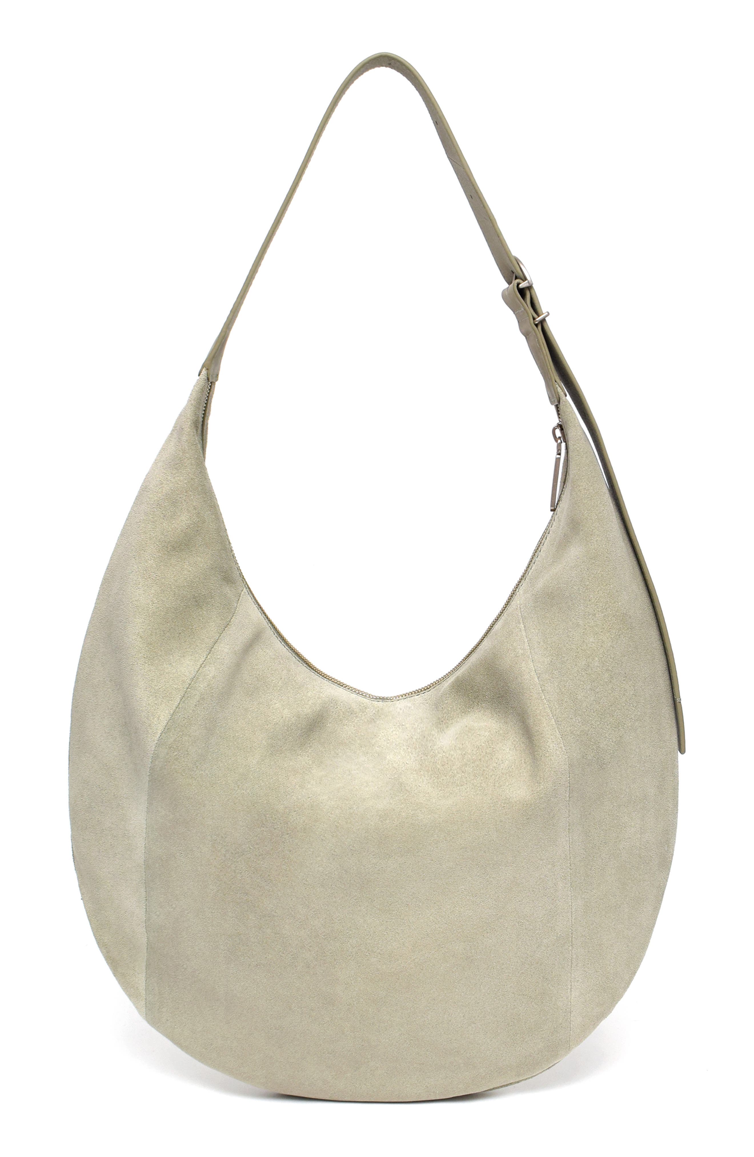 Thacker Oversize Wyatt Suede Hobo Bag, Alternate, color, Sage