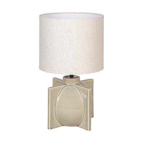 Table Lamp with Crossed Base and Shade