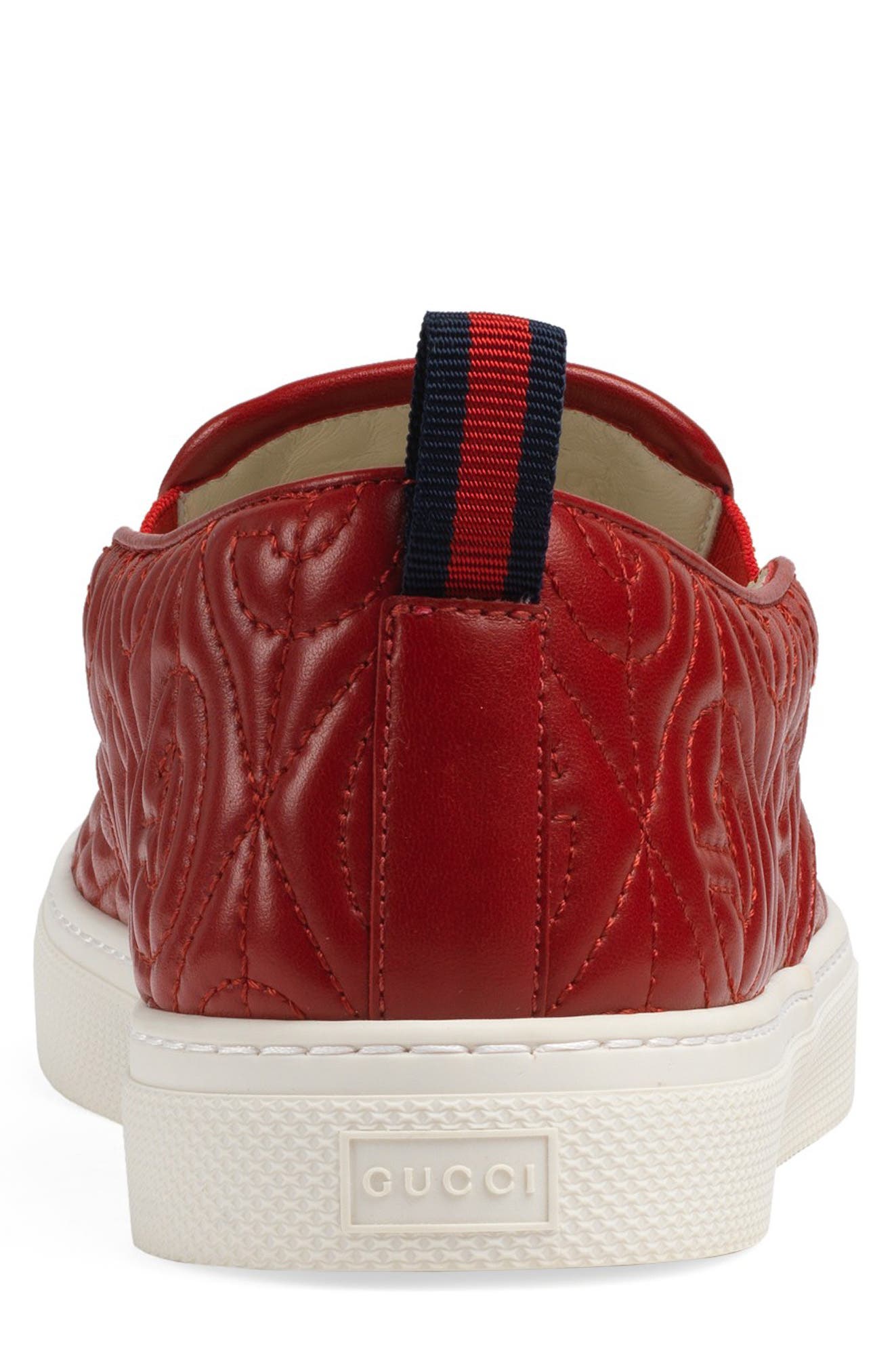 Quilted Sneaker, Alternate, color, RED MULTI