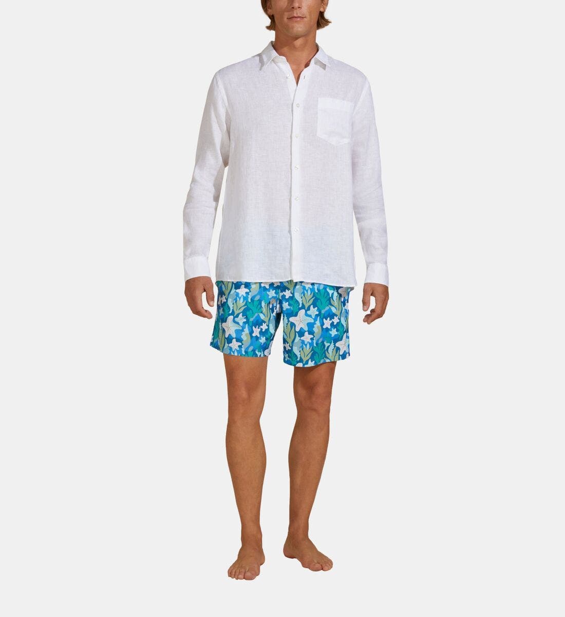 Men's Linen Solid Shirt - image 3
