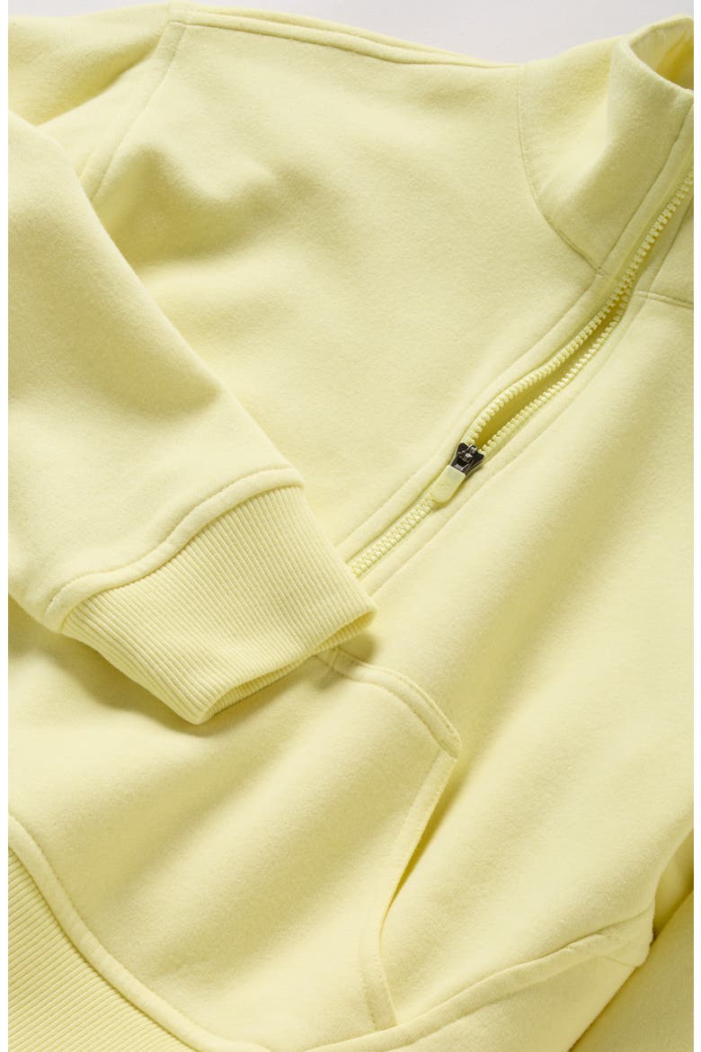 Kids' Cloud Fleece Half Zip Sweatshirt, Alternate, color, YELLOW PEAR