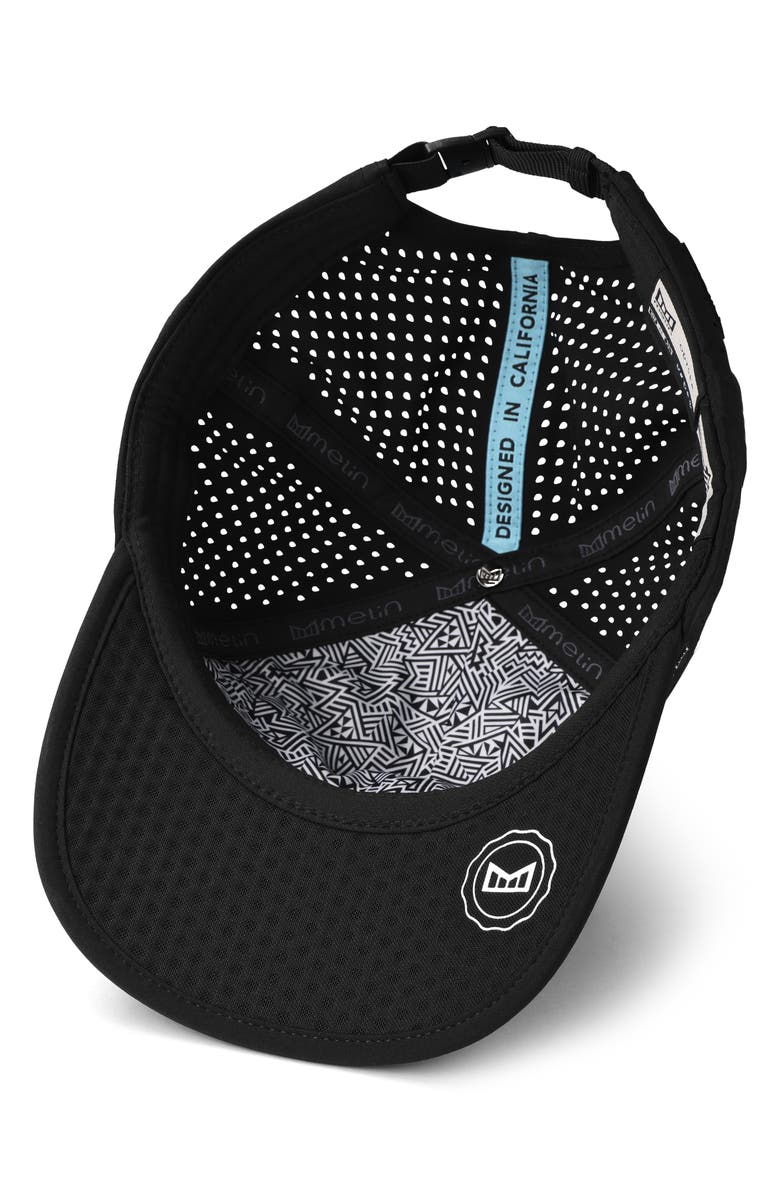 Melin Odessa Packable Hydro Snapback Ball Cap, Alternate, color, Black