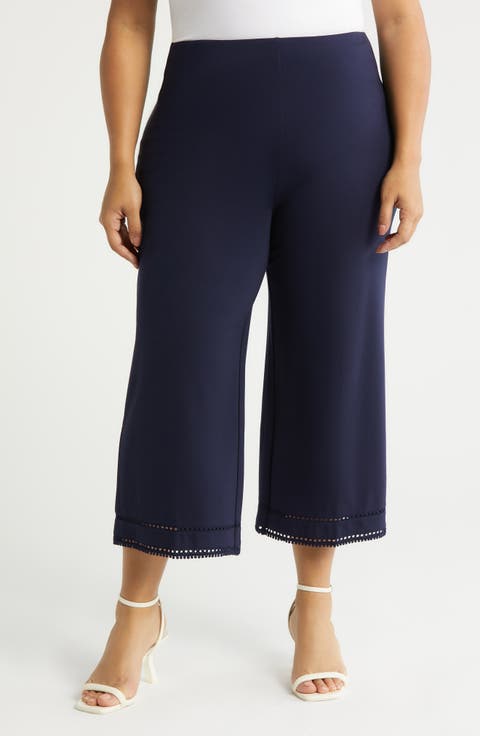 Sienna Ponte Wide Leg Crop Pants