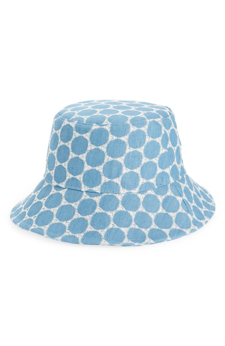 Lele Sadoughi Dot Bucket Hat, Main, color,