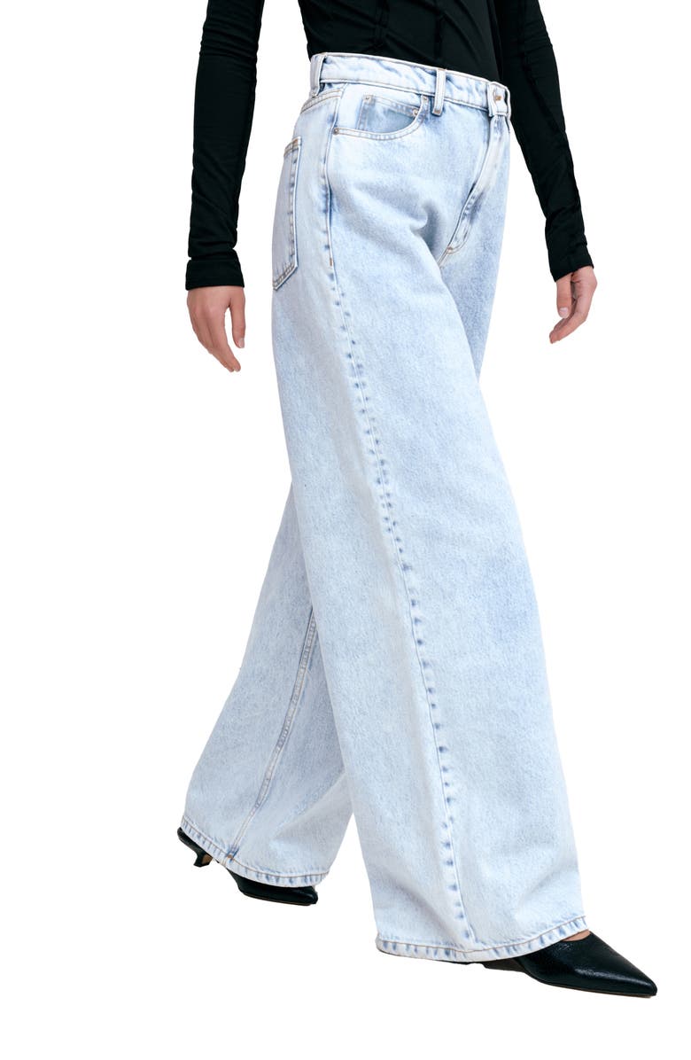 Marcella Linda Wide Leg Jeans, Alternate, color, Light Blue