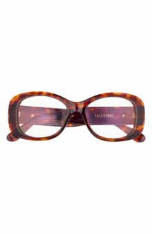Valentino 46mm Oval Optical Glasses