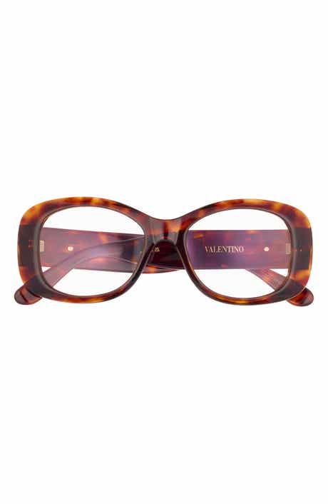 Valentino 46mm Oval Optical Glasses