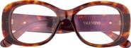 Valentino 46mm Oval Optical Glasses
