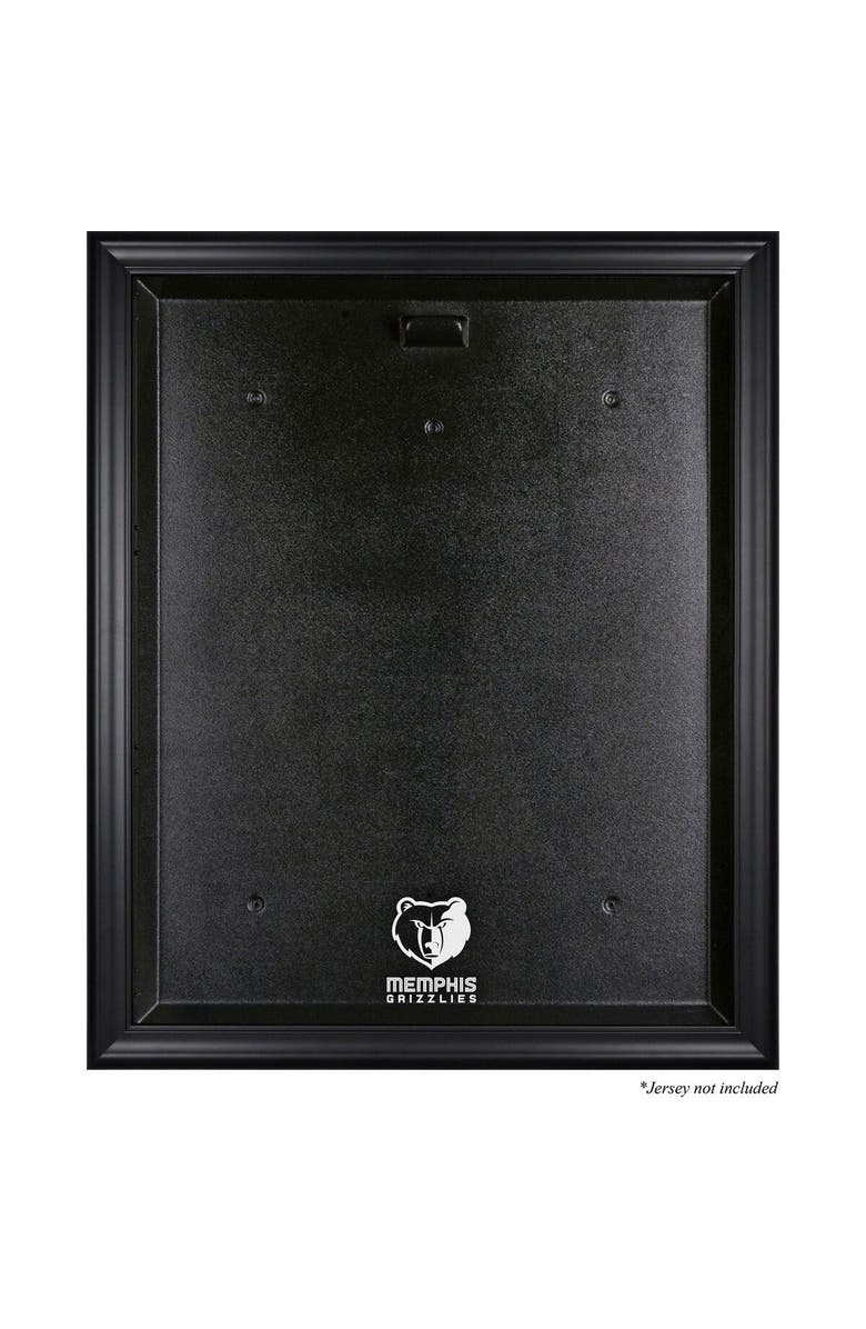 FANATICS AUTHENTIC Memphis Grizzlies Framed Black Team Logo Jersey Display Case, Main, color,