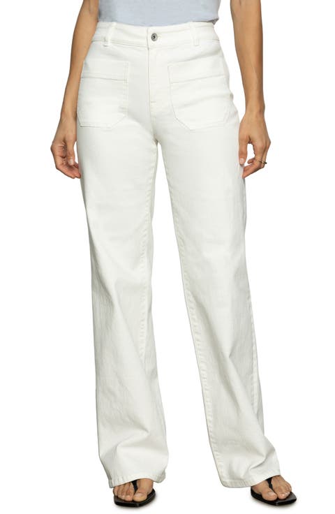 The Marine Patch Pocket Wide Leg Jeans
