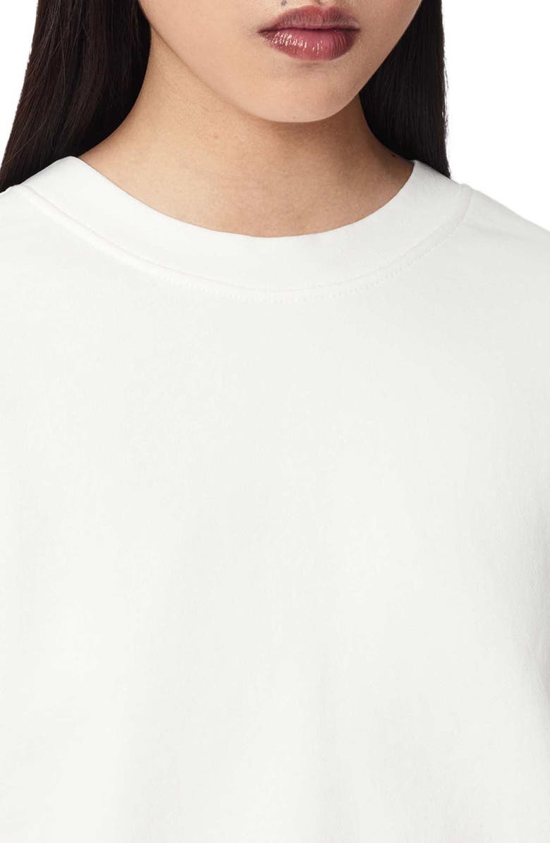 AllSaints Esme Pippa Crochet Heart Back Sweatshirt, Alternate, color, Ecru White