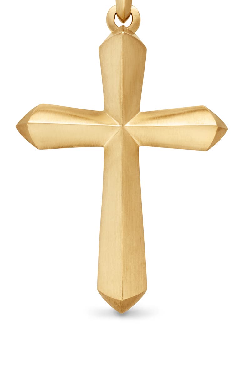 Roman XL Cross Amulet in 18K Yellow Gold, Alternate, color, YELLOW GOLD