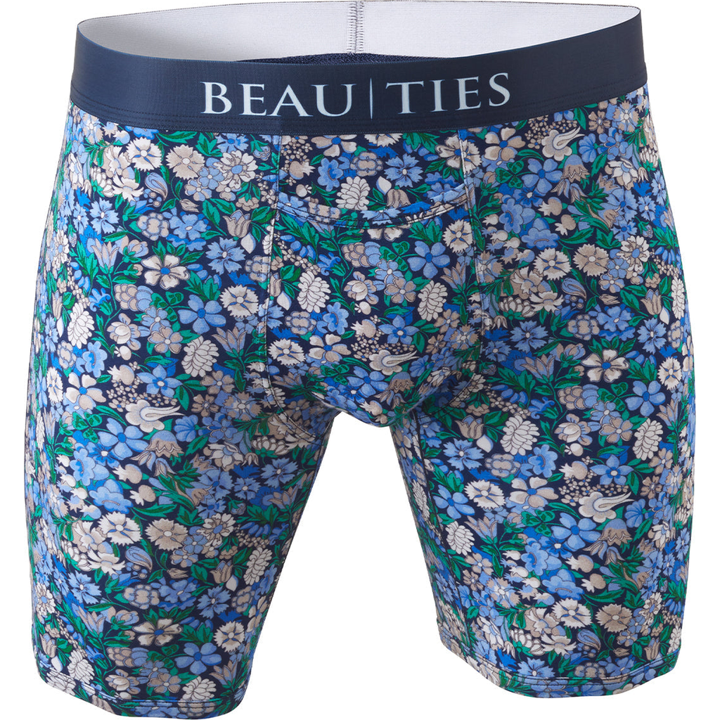 Beau Ties Of Vermont Natural Fiber Boxer Briefs In Blue
