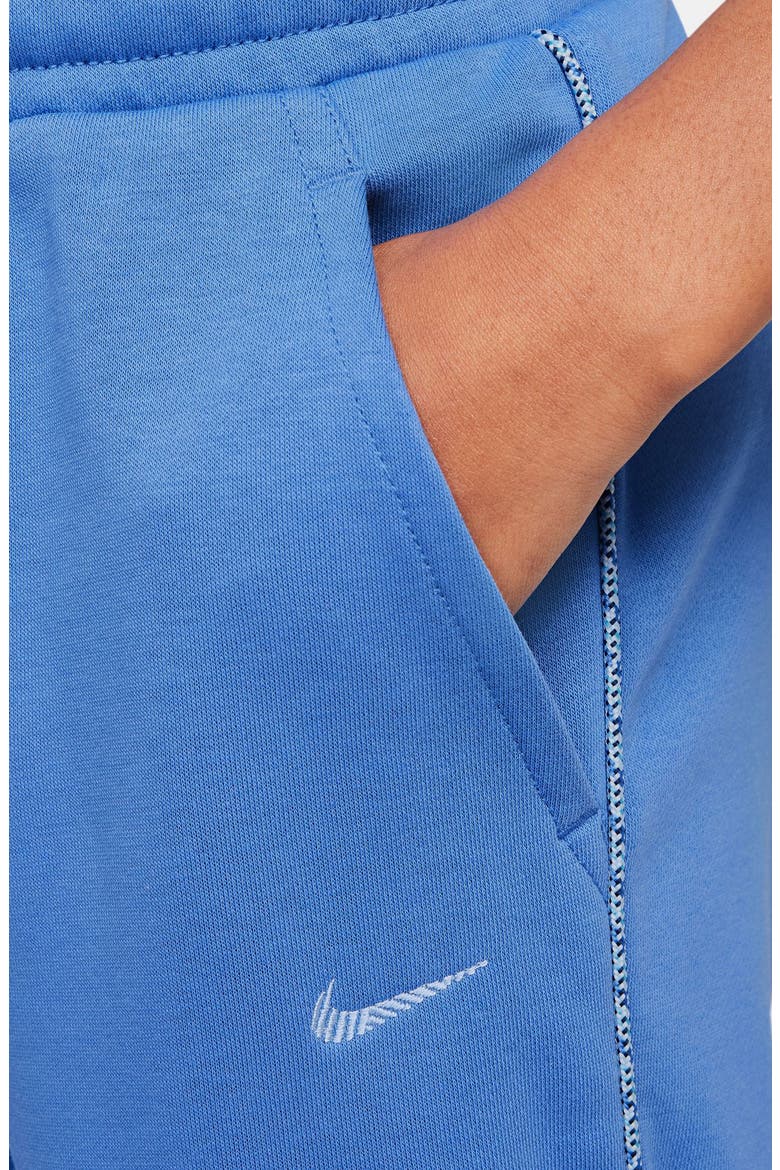 Kids' Sportswear Club Fleece Contrast Trim Joggers, Alternate, color, COMET BLUE/ ALUMINUM