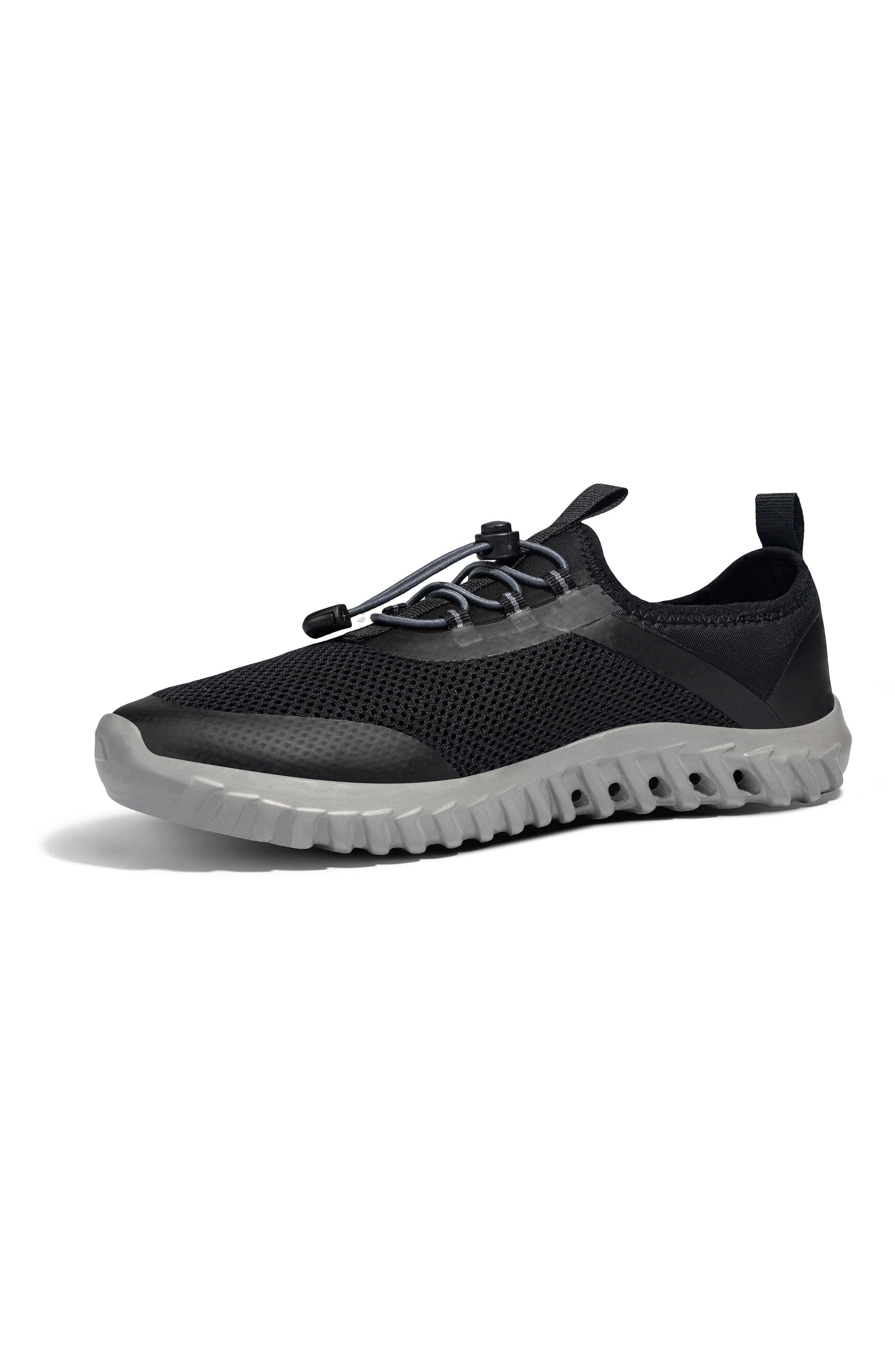 RUGGED SHARK Mens Cay Water Shoes, Alternate, color, Black