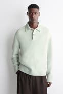 COS Brushed-Wool Polo Shirt