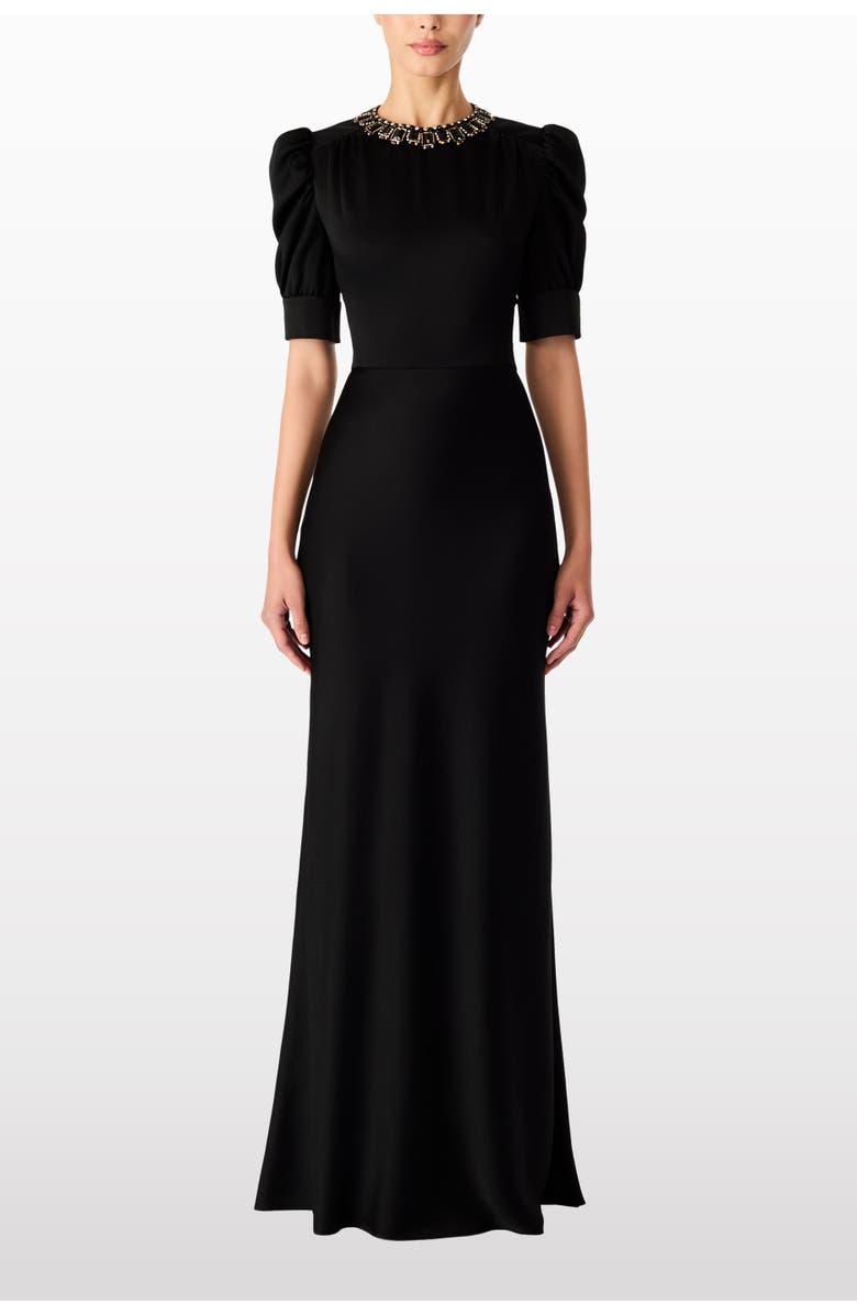 Jenny Packham Sea Daisy Gown, Alternate, color, Liquorice